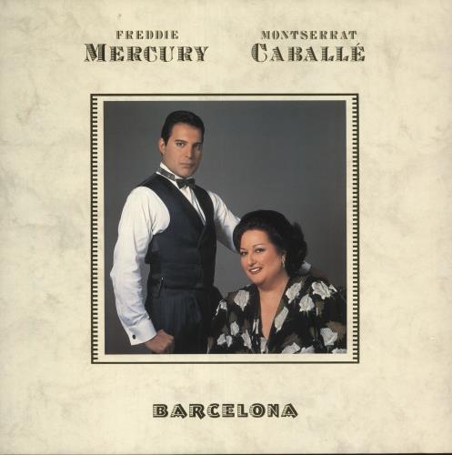 Freddie Mercury Barcelona - Embossed Sleeve vinyl LP album (LP record) UK MERLPBA55660