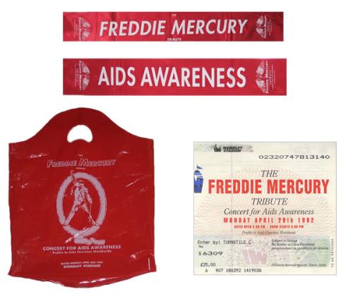 Freddie Mercury Concert For Aids Awareness memorabilia UK MERMMCO422731