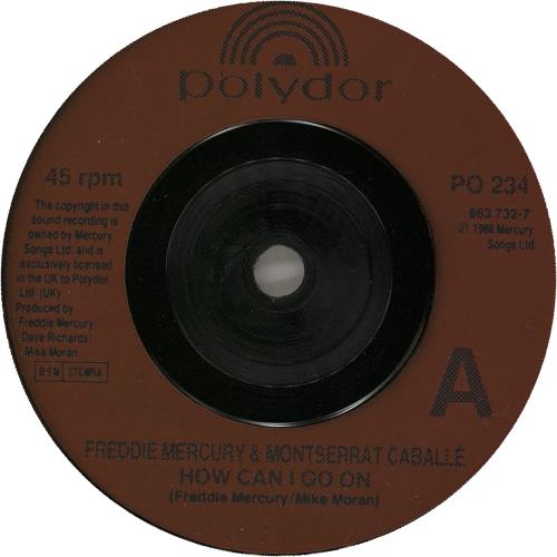 Freddie Mercury How Can I Go On 7" vinyl single (7 inch record / 45) UK MER07HO65143