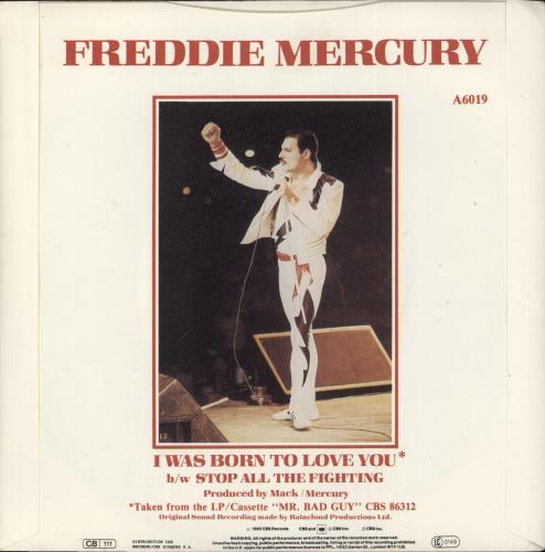 Freddie Mercury I Was Born To Love You 7" vinyl single (7 inch record / 45) UK MER07IW24898