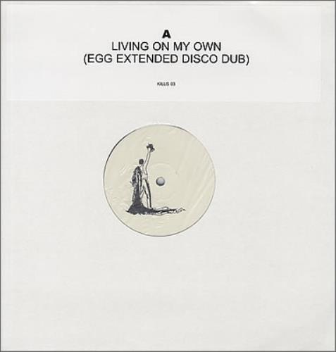 Freddie Mercury Living On My Own - Egg Extended Disco Dub 12" vinyl single (12 inch record / Maxi-single) UK MER12LI373792