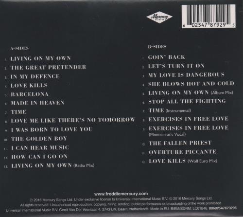 Freddie Mercury Messenger Of The Gods: The Singles 2 CD album set (Double CD) UK MER2CME661513