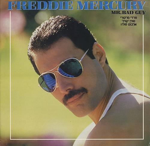 Freddie Mercury Mr Bad Guy - Lyric inner & promo sticker vinyl LP album (LP record) Israeli MERLPMR392928