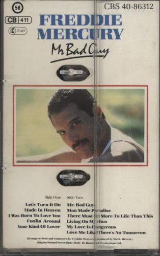 Freddie Mercury Mr Bad Guy cassette album UK MERCLMR94202