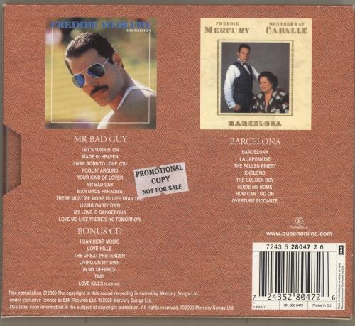 Freddie Mercury Solo - Promo Stickered 3-CD album set (Triple CD) UK MER3CSO700511