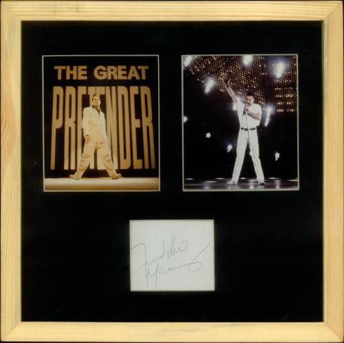 Freddie Mercury The Great Pretender - Autographed memorabilia UK MERMMTH357319