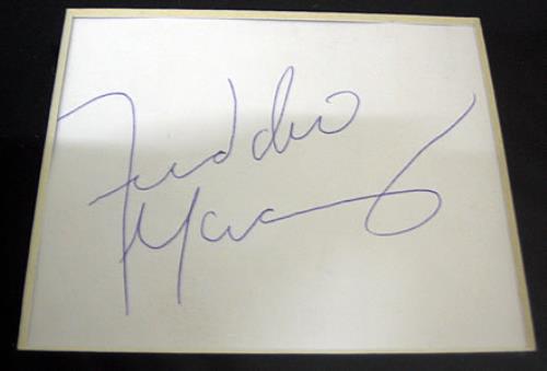 Freddie Mercury The Great Pretender - Autographed memorabilia UK MERMMTH357319