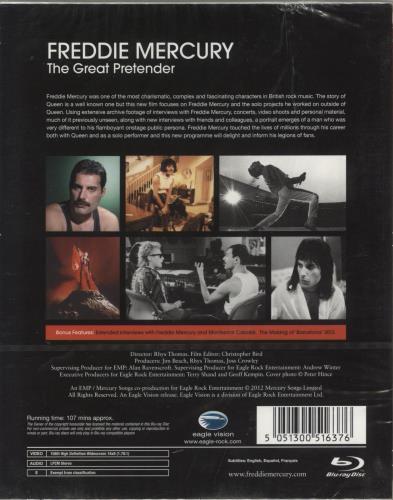 Freddie Mercury The Great Pretender - Sealed Blu Ray DVD UK MERBRTH875565