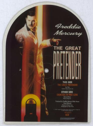 Freddie Mercury The Great Pretender shaped picture disc (picture disc vinyl record) UK MERSHTH22036
