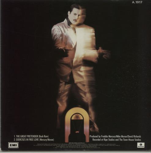 Freddie Mercury The Great Pretender 7" vinyl single (7 inch record / 45) Australian MER07TH655954