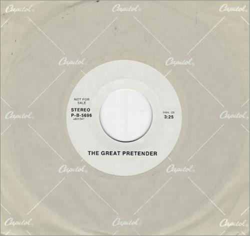 Freddie Mercury The Great Pretender 7" vinyl single (7 inch record / 45) US MER07TH69746