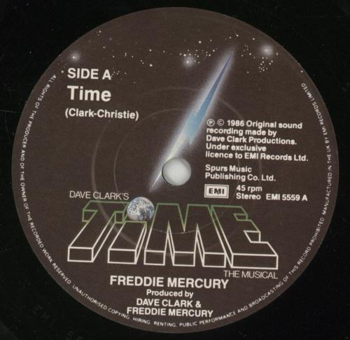 Freddie Mercury Time - Matt picture sleeve 7" vinyl single (7 inch record / 45) UK MER07TI09177