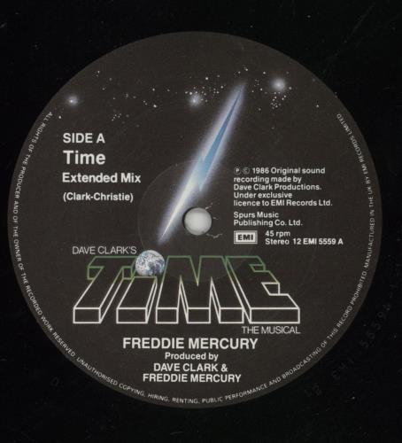 Freddie Mercury Time 12" vinyl single (12 inch record / Maxi-single) UK MER12TI07046