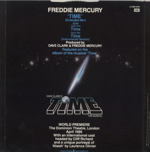 Freddie Mercury Time 12" vinyl single (12 inch record / Maxi-single) UK MER12TI07046