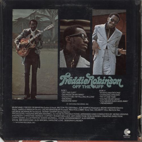Freddie Robinson Off The Cuff vinyl LP album (LP record) US 33KLPOF776743