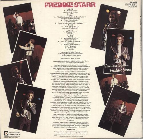 Freddie Starr From Me To You vinyl LP album (LP record) UK F\SLPFR735667