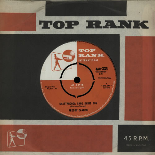 Freddy Cannon Chattanooga Shoe Shine Boy 7" vinyl single (7 inch record / 45) UK FDC07CH570549
