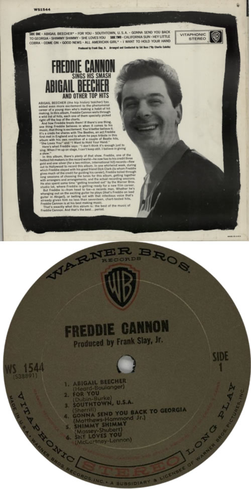 Freddy Cannon Freddie Cannon vinyl LP album (LP record) US FDCLPFR616652