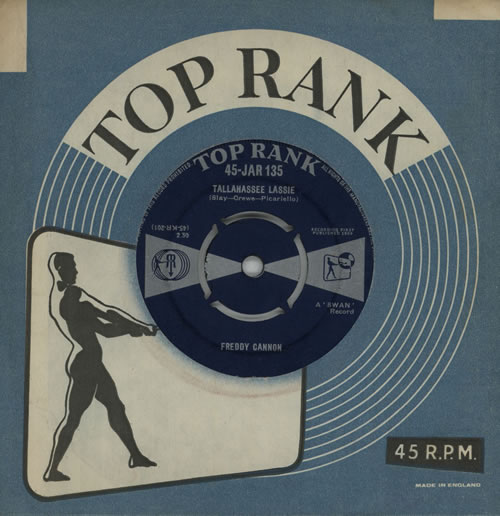 Freddy Cannon Talahassee Lassie 7" vinyl single (7 inch record / 45) UK FDC07TA570546