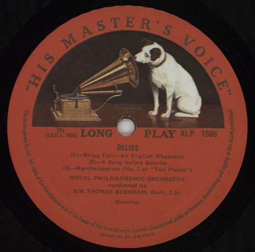 Frederick Delius Delius - 1st vinyl LP album (LP record) UK DUHLPDE759957