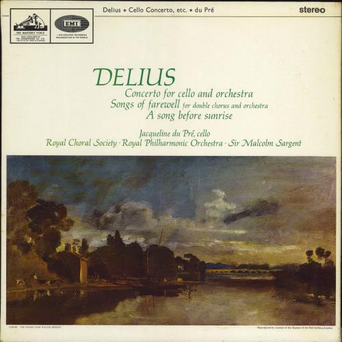Frederick Delius Delius: Cello Concerto, Songs of Farewell & A Song Before Sunrise - 'Nipper' Stamp Label vinyl LP album (LP record) UK DUHLPDE771693