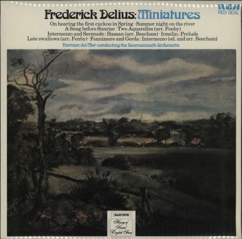 Frederick Delius Miniatures vinyl LP album (LP record) UK DUHLPMI764281