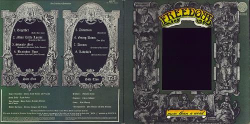 Freedom (60s) Is More Than A Word vinyl LP album (LP record) UK FRDLPIS537067