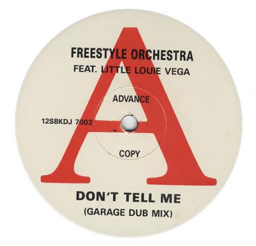 Freestyle Orchestra Don't Tell Me 12" vinyl single (12 inch record / Maxi-single) UK FC212DO394547