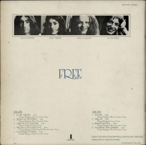 Free Free - 1st - Smooth Label - EX vinyl LP album (LP record) UK FRELPFR676844