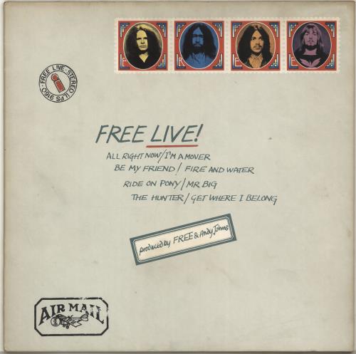 Free Free Live! - 2nd + Envelope Sleeve vinyl LP album (LP record) UK FRELPFR648368