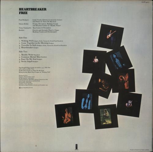 Free Heartbreaker - Sunrise Label + Inner vinyl LP album (LP record) UK FRELPHE850765