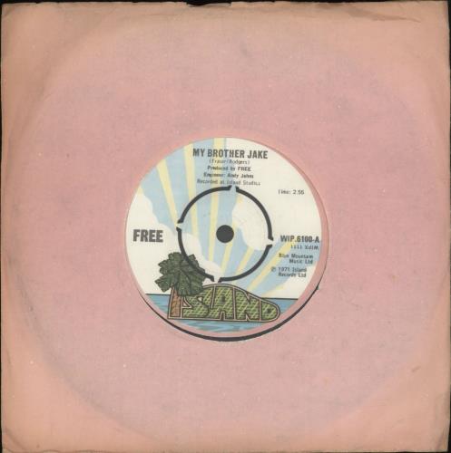 Free My Brother Jake - 1st - 4pr - WOL 7" vinyl single (7 inch record / 45) UK FRE07MY261124