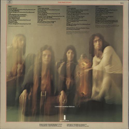 Free The Free Story + insert 2-LP vinyl record set (Double LP Album) Canadian FRE2LTH714123