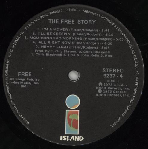 Free The Free Story + insert 2-LP vinyl record set (Double LP Album) Canadian FRE2LTH764702