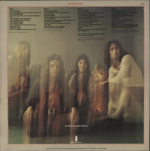 Free The Free Story + insert 2-LP vinyl record set (Double LP Album) Canadian FRE2LTH764702