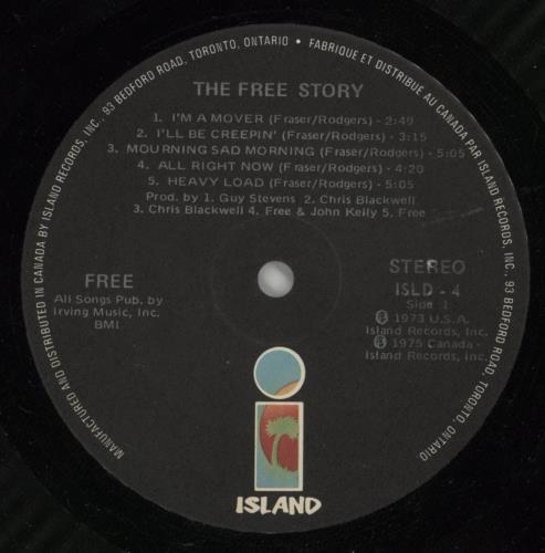 Free The Free Story 2-LP vinyl record set (Double LP Album) Canadian FRE2LTH346753