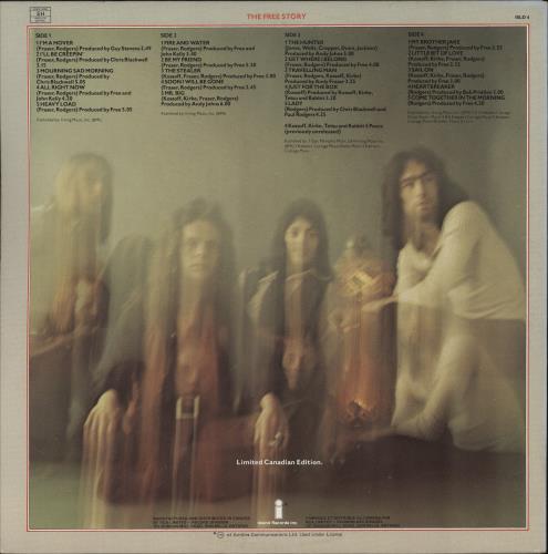 Free The Free Story 2-LP vinyl record set (Double LP Album) Canadian FRE2LTH706913