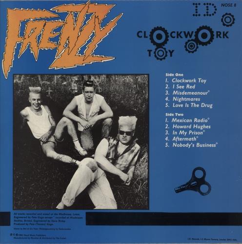 Frenzy (80S) Clockwork Toy vinyl LP album (LP record) UK FWFLPCL874719