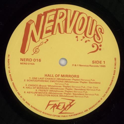 Frenzy (80S) Hall Of Mirrors vinyl LP album (LP record) UK FWFLPHA552005