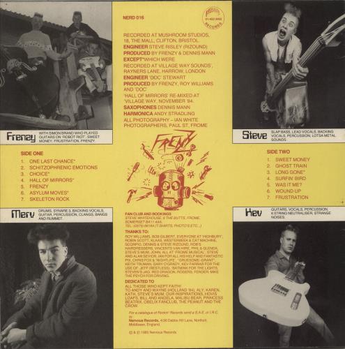 Frenzy (80S) Hall Of Mirrors vinyl LP album (LP record) UK FWFLPHA552005