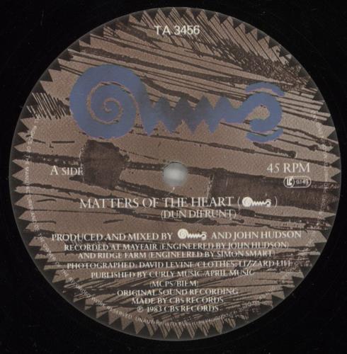 Freur Matters Of The Heart 12" vinyl single (12 inch record / Maxi-single) UK FEU12MA138832