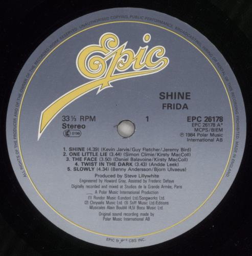 Frida Shine vinyl LP album (LP record) UK FRILPSH208279