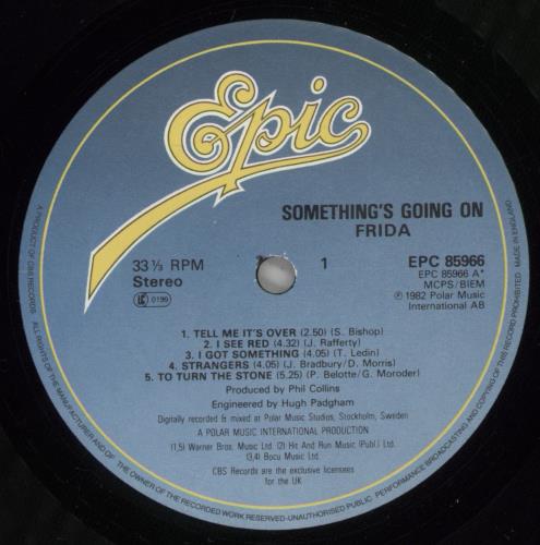 Frida Something's Going On vinyl LP album (LP record) UK FRILPSO02190