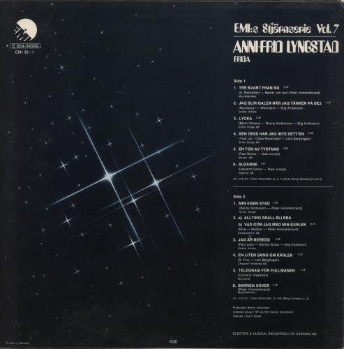 Frida Stjarnserie Vol. 7 vinyl LP album (LP record) Swedish FRILPST02187