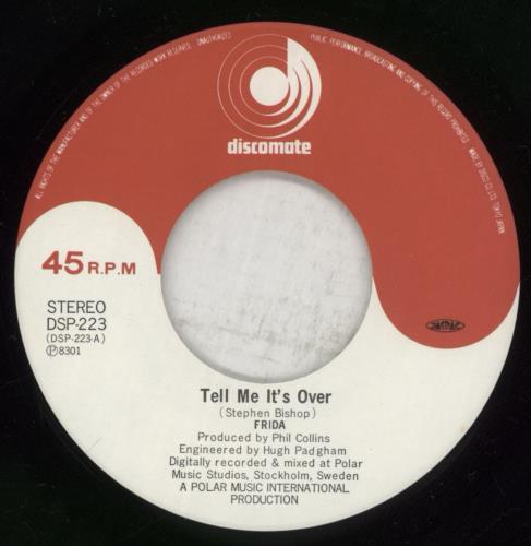 Frida Tell Me It's Over 7" vinyl single (7 inch record / 45) Japanese FRI07TE157422