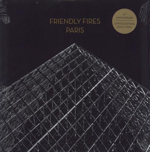 Friendly Fires Paris - Gold Vinyl - Sealed 12" vinyl single (12 inch record / Maxi-single) UK FCM12PA823861