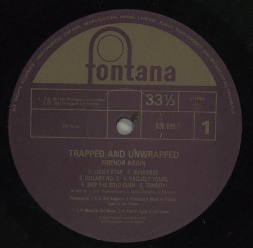 Friends Again Trapped And Unwrapped vinyl LP album (LP record) UK FD5LPTR652471