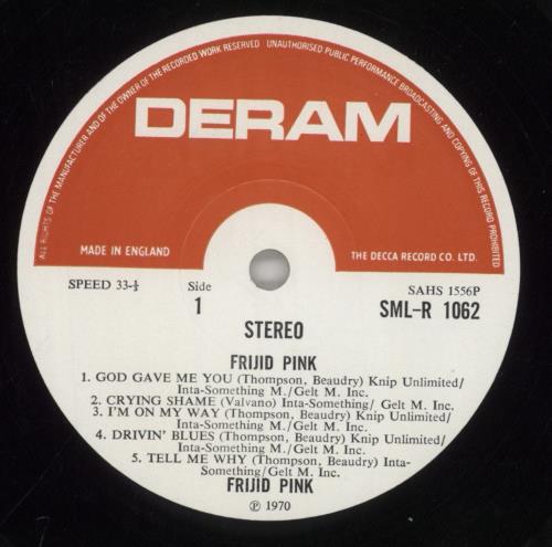 Frijid Pink Frijid Pink vinyl LP album (LP record) UK IJDLPFR862249