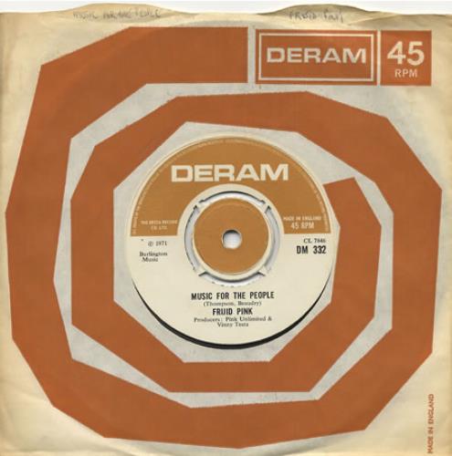 Frijid Pink Music For The People 7" vinyl single (7 inch record / 45) UK IJD07MU395781