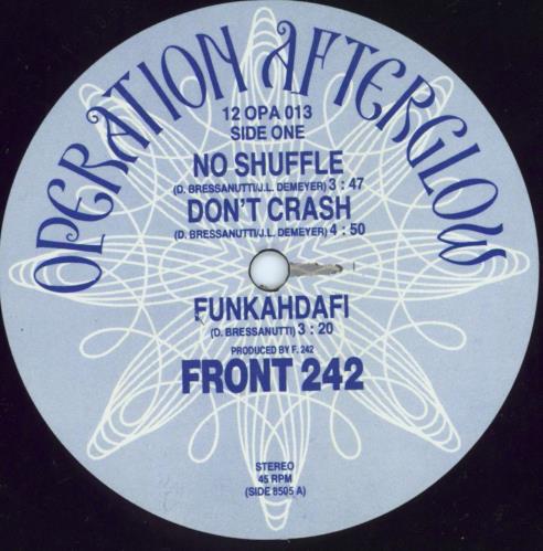 Front 242 No Shuffle 12" vinyl single (12 inch record / Maxi-single) UK 24212NO799974